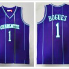Charlotte Hornets 1 Tyrone Muggsy Bogue Basketball Jerseys-2