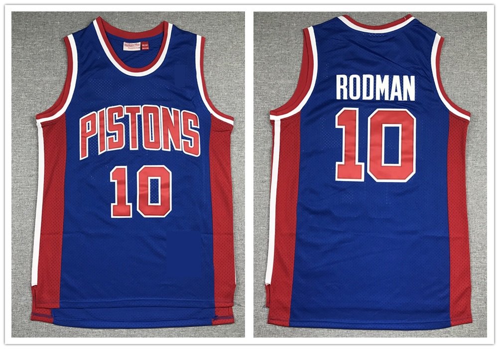 Detroit Pistons 10 Dennis Rodman Basketball Jerseys