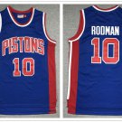 Detroit Pistons 10 Dennis Rodman Basketball Jerseys