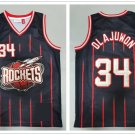 Houston Rockets 34 Hakeem Olajuwon Basketball Jerseys-1