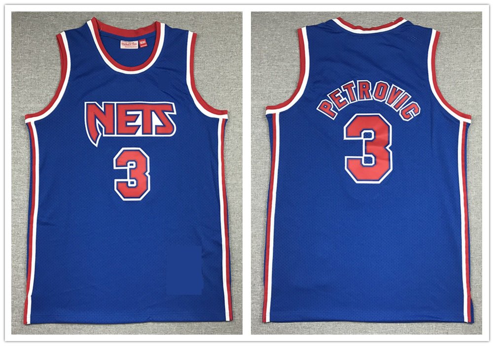 Brooklyn Nets 3 Alex Petrovic Basketball Jerseys-1