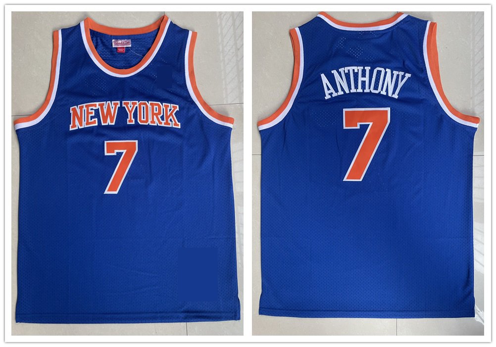 New York Knicks 7 Carmelo Anthony Basketball Jerseys