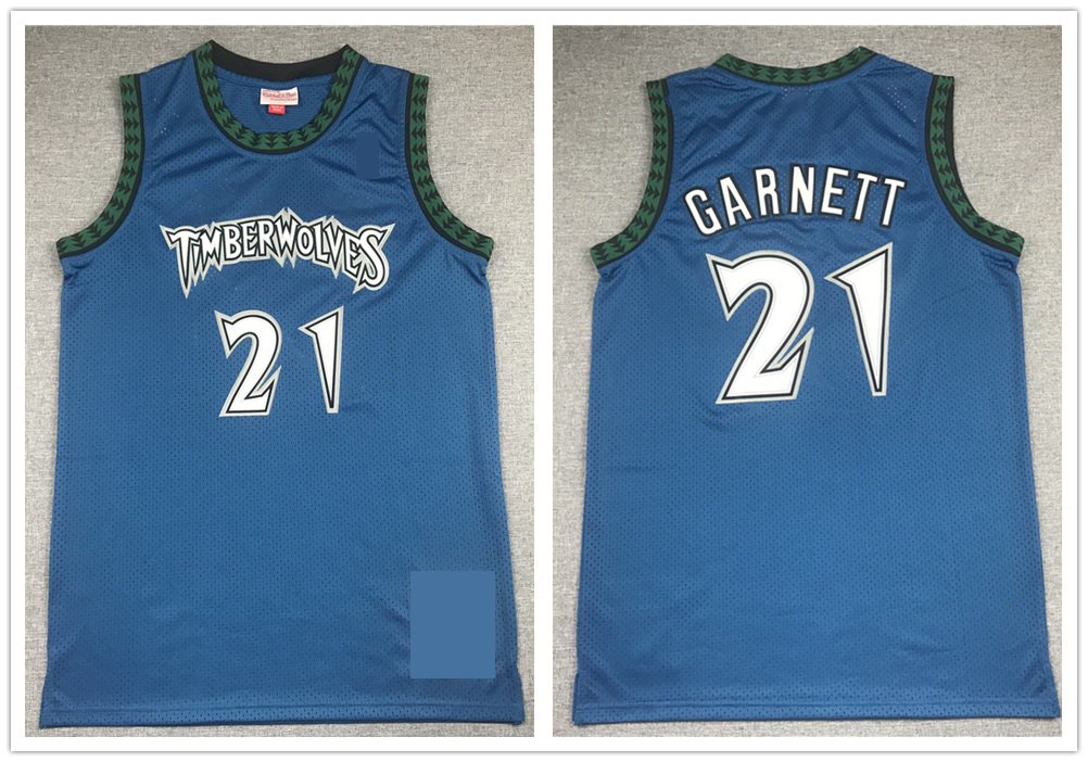 Minnesota Timberwolves 21 Kevin Garnett Basketball Jerseys-3