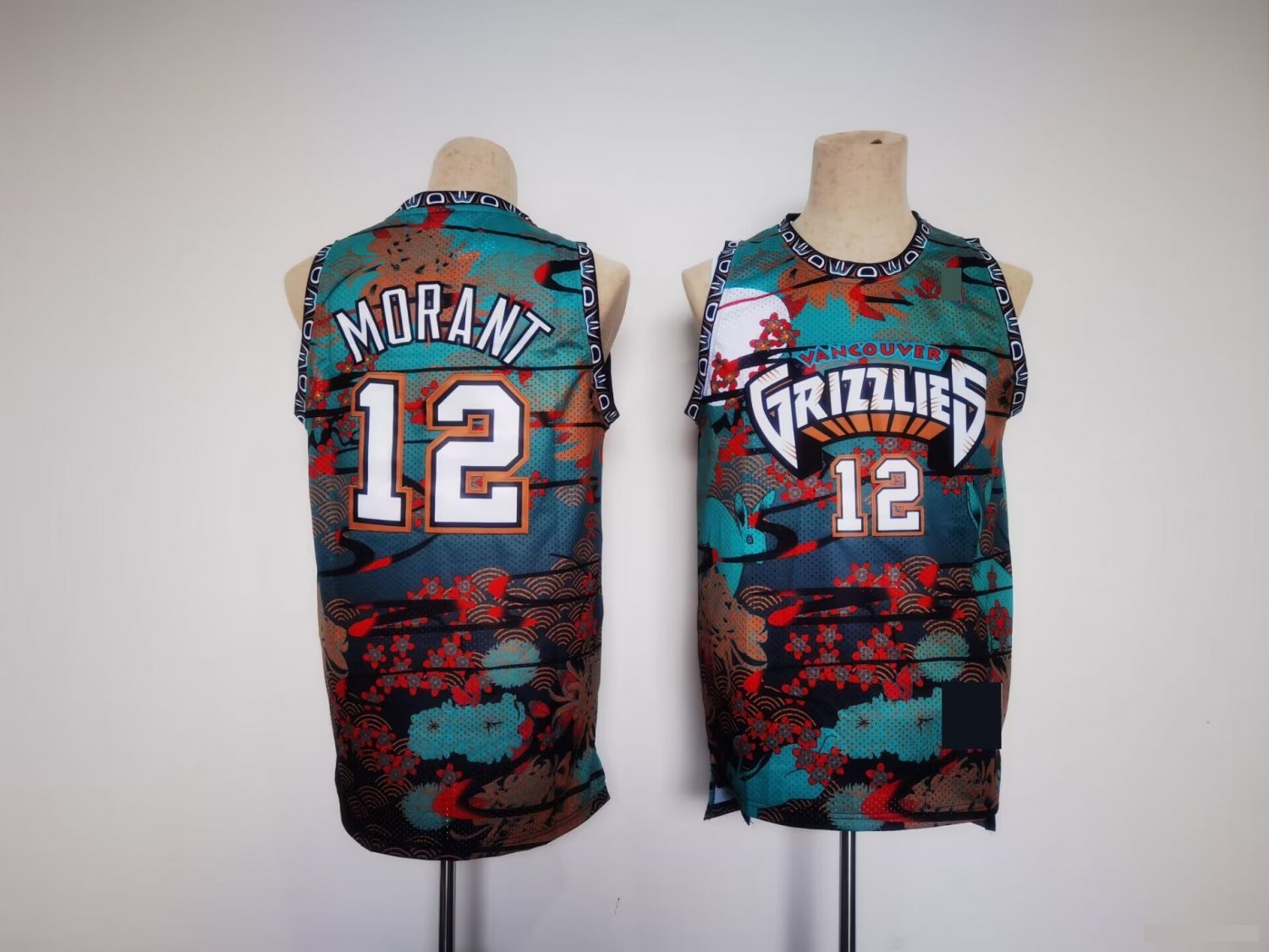 Vancouver Grizzlies 12 Ja Morant Basketball Jerseys