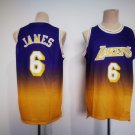 Los Angeles Lakers 6 LeBron James Basketball Jerseys-1