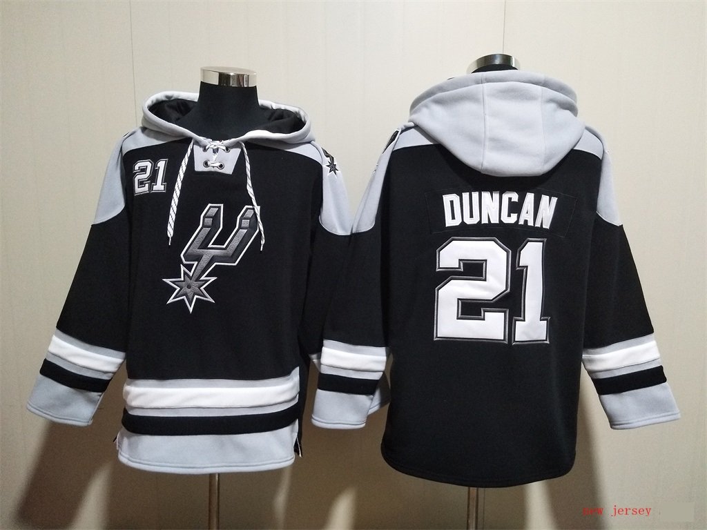 San Antonio Spurs 21 Tim Duncan Hoodies