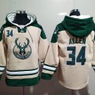 Milwaukee Bucks 34 Ray Allen Hoodies