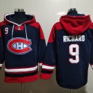 Montreal Canadiens 9 Maurice Richard Hoodies