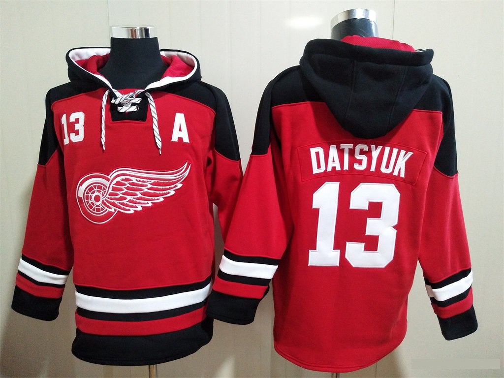 Detroit Red Wings 13 Pavel Datsyuk Hoodies