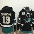 San Jose Sharks 19 Joe Thornton Hoodies-1
