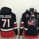 Columbus Blue Jackets 71 Nick Foligno Hoodies