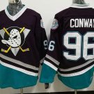Anaheim Ducks 96 Charlie Conway Ice Hockey Jerseys-1