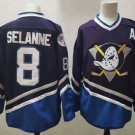 Anaheim Ducks 8 Teemu Selanne Ice Hockey Jerseys-2