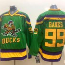 Anaheim Ducks 99 Adam Banks Ice Hockey Jerseys-1