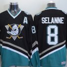 Anaheim Ducks 8 Teemu Selanne Ice Hockey Jerseys-1
