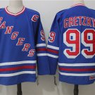 New York Rangers 99 Wayne Gretzky Ice Hockey Jerseys-2