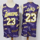 Los Angeles Lakers 23 LeBron James Basketball Jerseys-1