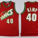 Seattle Supersonics 40 Shawn Kemp Basketball Jerseys-1