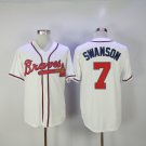 Atlanta Braves 7 Dansby Swanson Baseball Jerseys-6