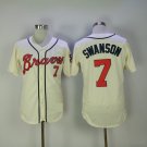 Atlanta Braves 7 Dansby Swanson Baseball Jerseys-2
