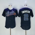 Atlanta Braves 2 Dansby Swanson Baseball Jerseys-3
