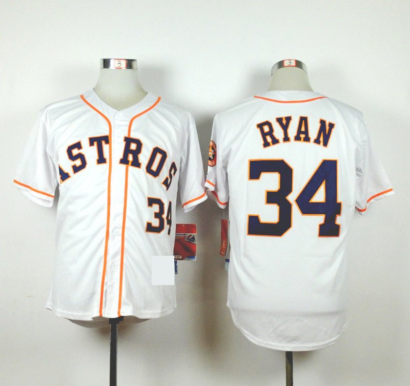 Houston Astros 34 Nolan Ryan Baseball Jerseys-3