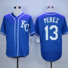 Kansas City Royals 13 Salvador Perez Baseball Jerseys-1
