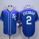 Kansas City Royals 2 Alcides Escobar Baseball Jerseys-1