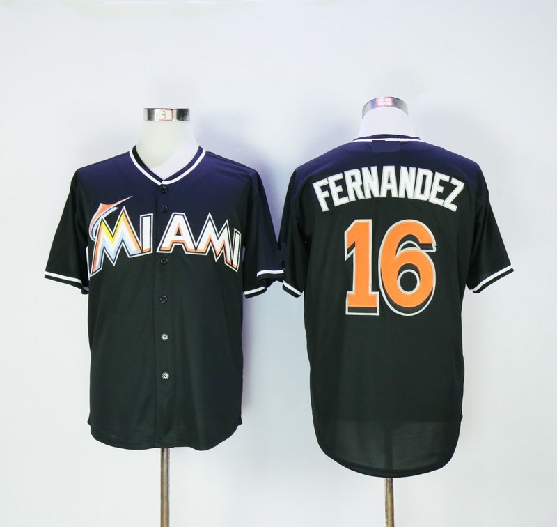 Miami Marlins 16 Jose Fernandez Baseball Jerseys-1
