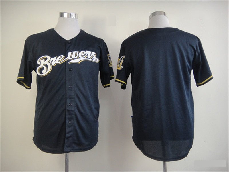 Milwaukee Brewers Blank Baseball Jerseys-2