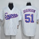 Montreal Expos 51 Randy Johnson Baseball Jerseys-1