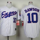 Montreal Expos 10 Andre Dawson Baseball Jerseys-2