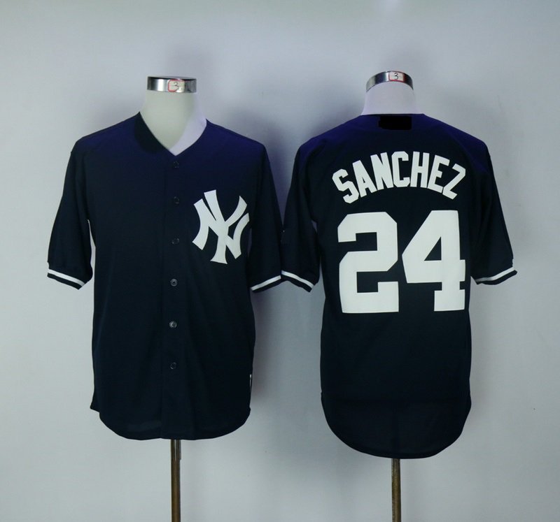 New York Yankees 24 Gary Sanchez Baseball Jerseys-1