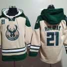 Milwaukee Bucks 21 Jrue Holiday Hoodies
