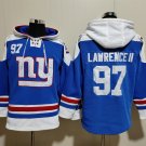 New York Giants 97 Dexter Lawrence II Hoodies