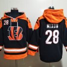 Cincinnati Bengals 28 Joe Mixon Hoodies