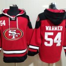 San Francisco 49ers 54 Fred Warner Hoodies