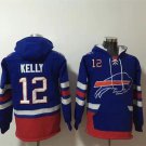 Buffalo Bills 12 Jim Kelly Hoodies-1