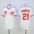 Cincinnati Reds 21 Deion Sanders Baseball Jerseys-1