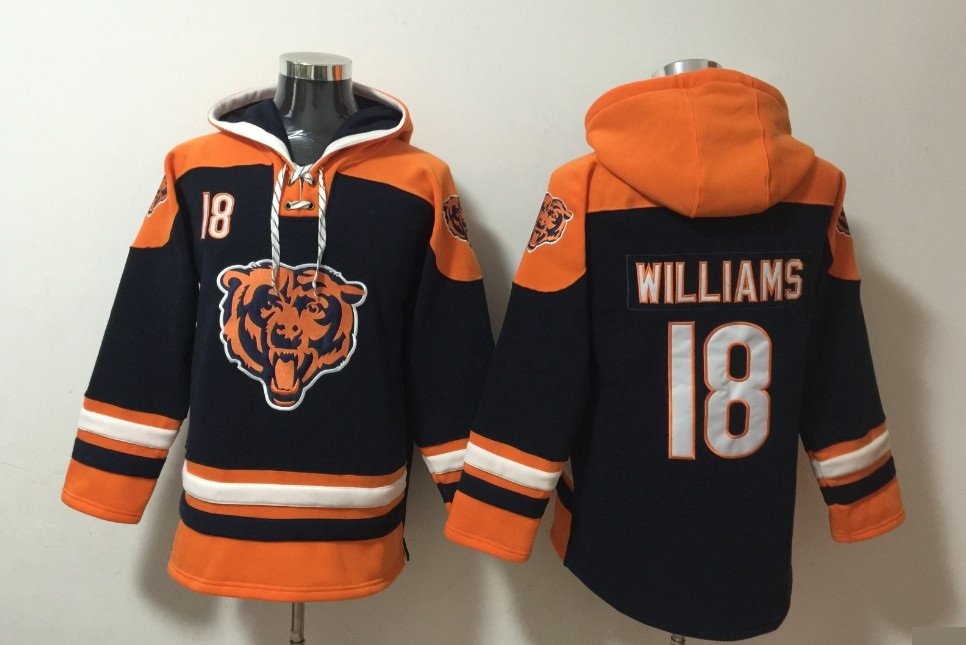 Chicago Bears 18 Caleb Williams Hoodies