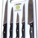 6 Piece Knife Set With a Cutting Board by Anchor Hocking New