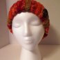 Crochet Messy Bun Hat Variegated Orange Blood Cancer United