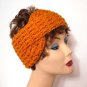 Crochet Headwrap Ear Warmer Gold for Blood Cancer United