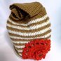 Crochet Brooklyn Caramel Bloom Bag Purse Leukemia Lymphoma Society
