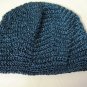 Crochet Wave Stitch Hat Metallic Blood Cancer United