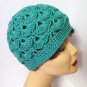 Crochet Peacock Womens Hat Leukemia Lymphoma Society