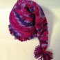 Crochet Youth Stocking Hat Blood Cancer United Purple Blue