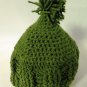Crochet Youth Basket Weave Hat Blood Cancer United Green