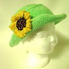 Crochet Toddler Hat Sunflower Blood Cancer United