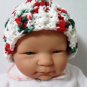 Crochet Infant Cotton Hat Holiday Colors Blood Cancer United
